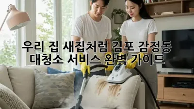 우리 집, ✨새집처럼!✨ 김포 감정동 대청소 서비스 완벽 가이드